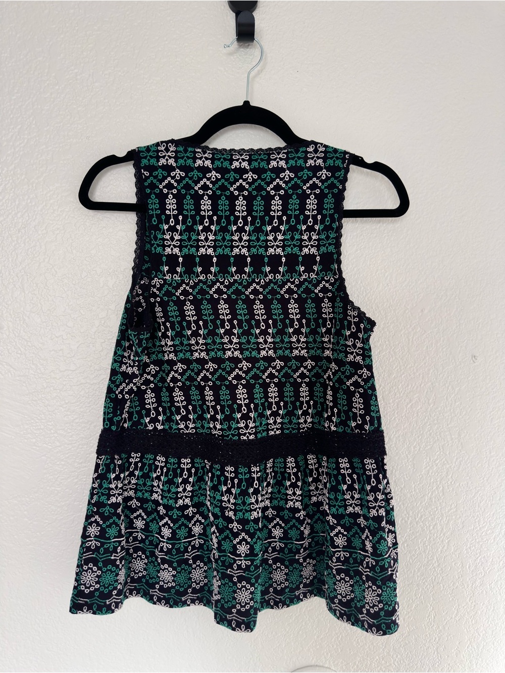 NEW NWT Anthropologie Maeve Cammie Embroidered Peplum Top - Picture 5 of 8